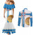 Georgia Tbilisi Capital Couples Matching Mermaid Dress and Long Sleeve Button Shirt The Warm Place Flag Style