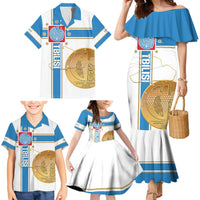 Georgia Tbilisi Capital Family Matching Mermaid Dress and Hawaiian Shirt The Warm Place Flag Style