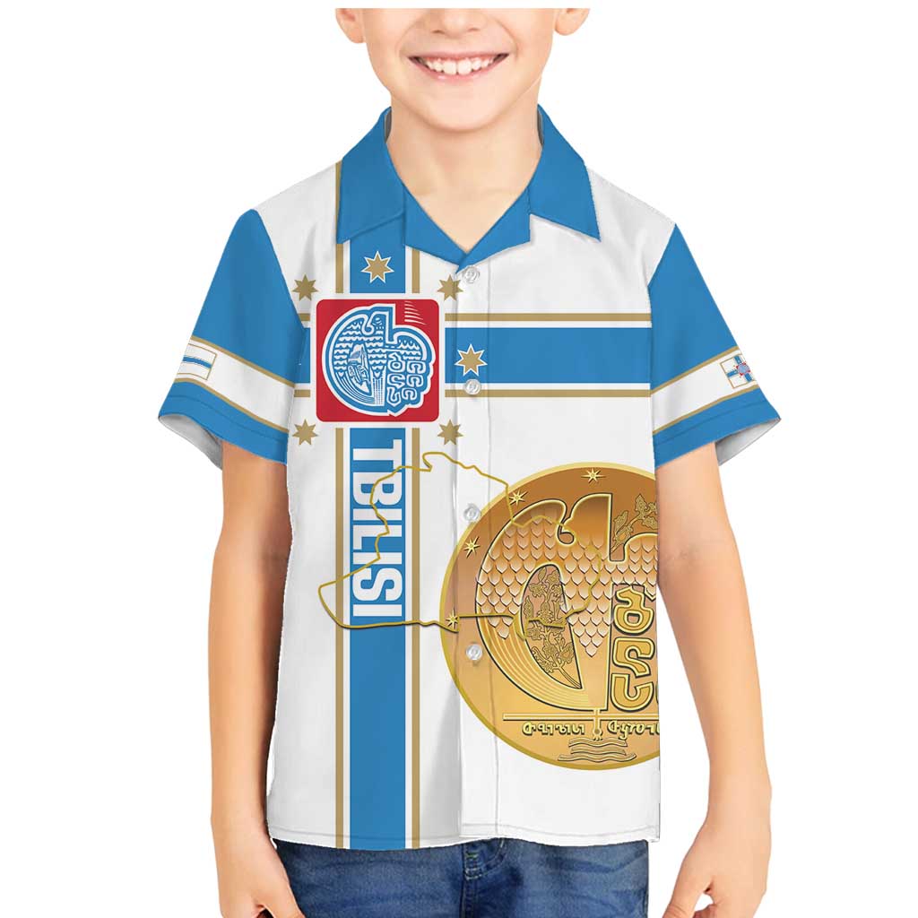 Georgia Tbilisi Capital Family Matching Mermaid Dress and Hawaiian Shirt The Warm Place Flag Style