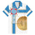 Georgia Tbilisi Capital Family Matching Off The Shoulder Long Sleeve Dress and Hawaiian Shirt The Warm Place Flag Style