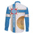 Georgia Tbilisi Capital Family Matching Off The Shoulder Long Sleeve Dress and Hawaiian Shirt The Warm Place Flag Style