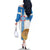 Georgia Tbilisi Capital Family Matching Off The Shoulder Long Sleeve Dress and Hawaiian Shirt The Warm Place Flag Style