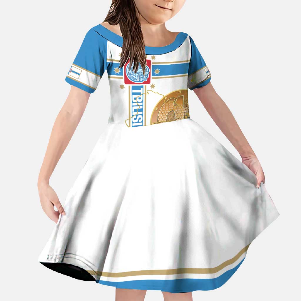 Georgia Tbilisi Capital Family Matching Off Shoulder Maxi Dress and Hawaiian Shirt The Warm Place Flag Style