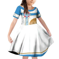 Georgia Tbilisi Capital Family Matching Off Shoulder Short Dress and Hawaiian Shirt The Warm Place Flag Style