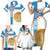 Georgia Tbilisi Capital Family Matching Short Sleeve Bodycon Dress and Hawaiian Shirt The Warm Place Flag Style
