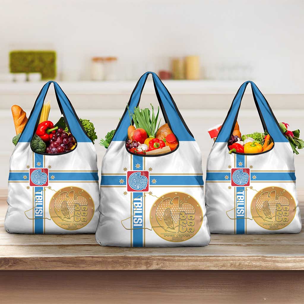 Georgia Tbilisi Capital Grocery Bag The Warm Place Flag Style