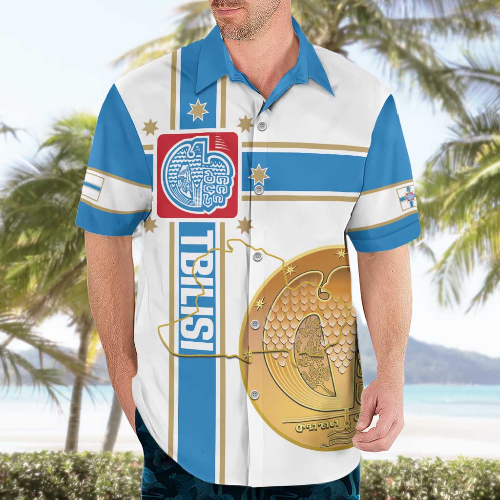 Georgia Tbilisi Capital Hawaiian Shirt The Warm Place Flag Style