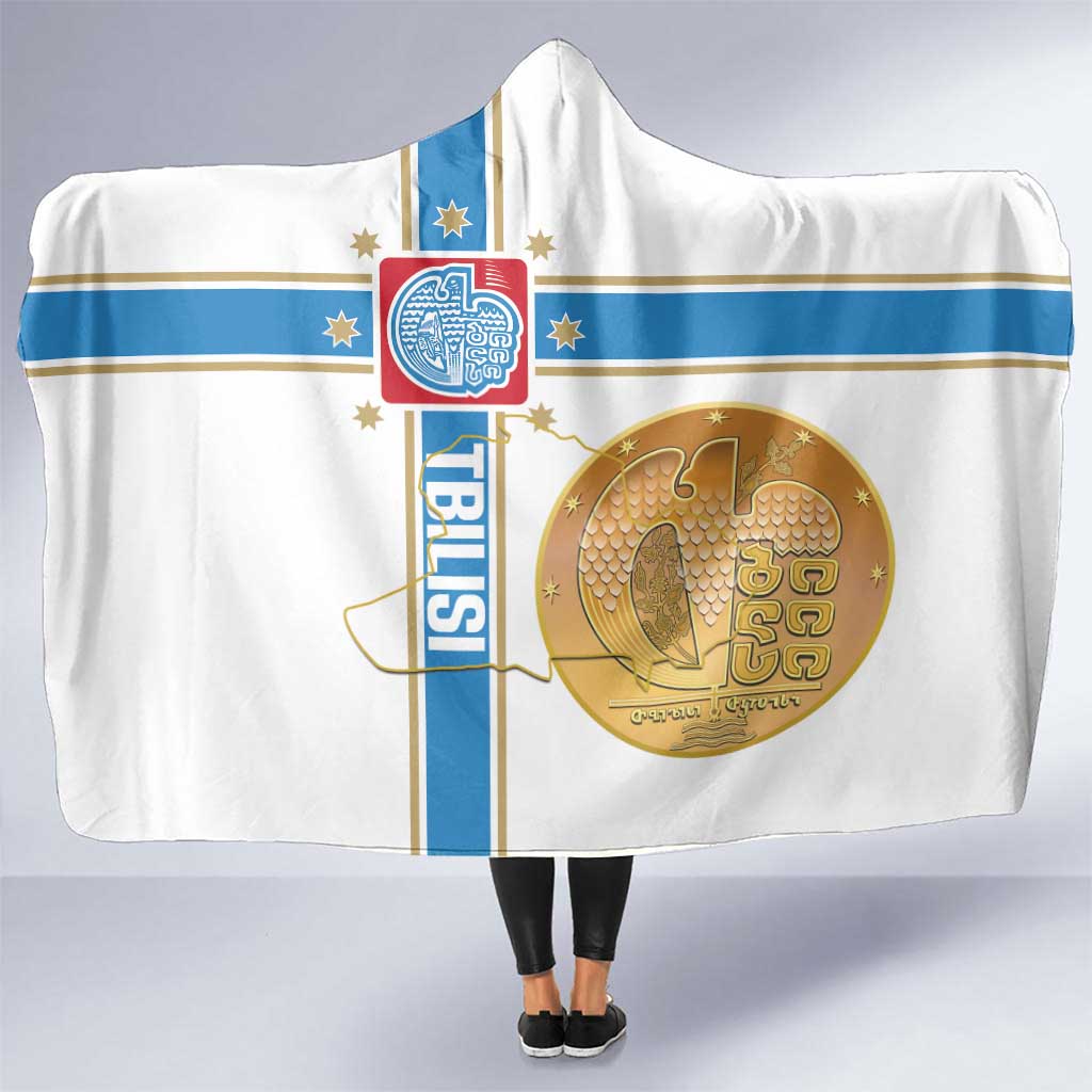 Georgia Tbilisi Capital Hooded Blanket The Warm Place Flag Style