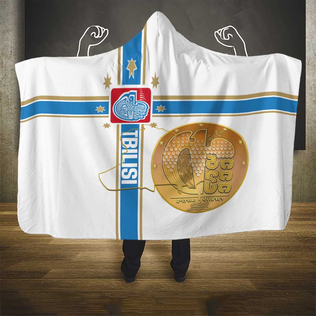 Georgia Tbilisi Capital Hooded Blanket The Warm Place Flag Style