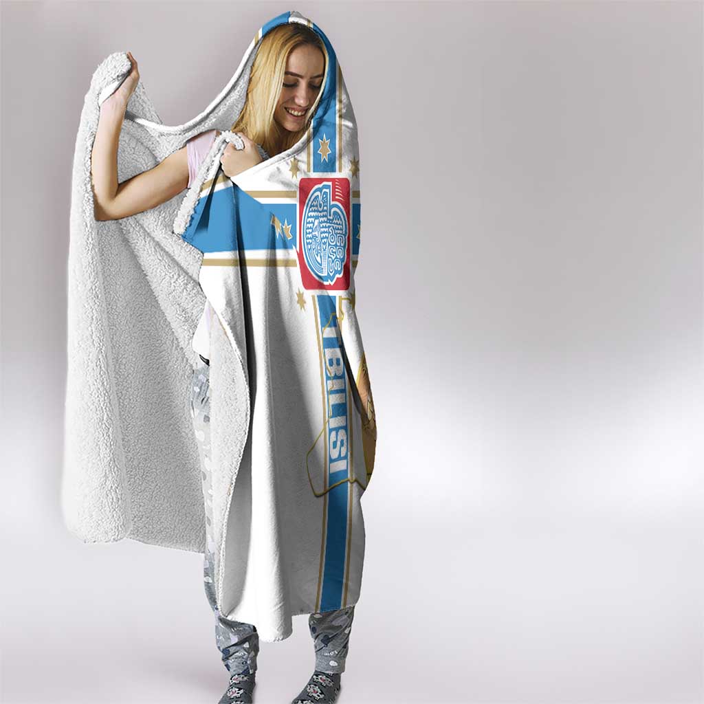Georgia Tbilisi Capital Hooded Blanket The Warm Place Flag Style