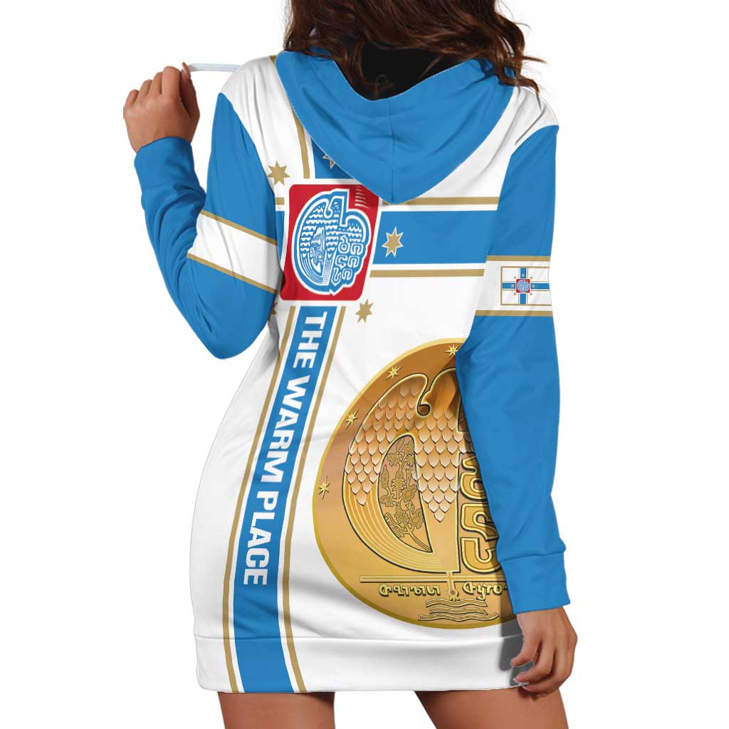 Georgia Tbilisi Capital Hoodie Dress The Warm Place Flag Style
