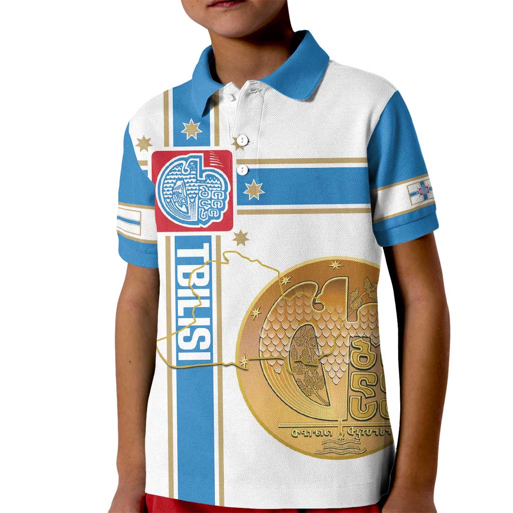 Georgia Tbilisi Capital Kid Polo Shirt The Warm Place Flag Style