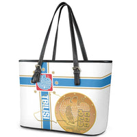 Georgia Tbilisi Capital Leather Tote Bag The Warm Place Flag Style