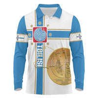 Georgia Tbilisi Capital Long Sleeve Polo Shirt The Warm Place Flag Style