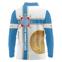 Georgia Tbilisi Capital Long Sleeve Polo Shirt The Warm Place Flag Style