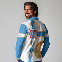 Georgia Tbilisi Capital Long Sleeve Polo Shirt The Warm Place Flag Style