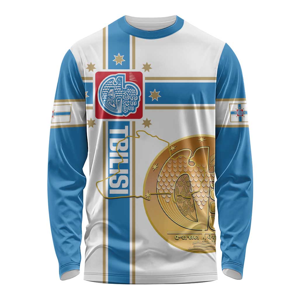 Georgia Tbilisi Capital Long Sleeve Shirt The Warm Place Flag Style
