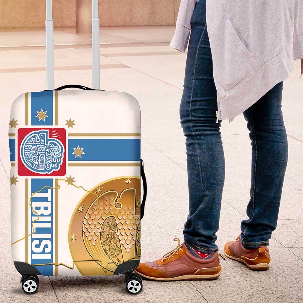 Georgia Tbilisi Capital Luggage Cover The Warm Place Flag Style