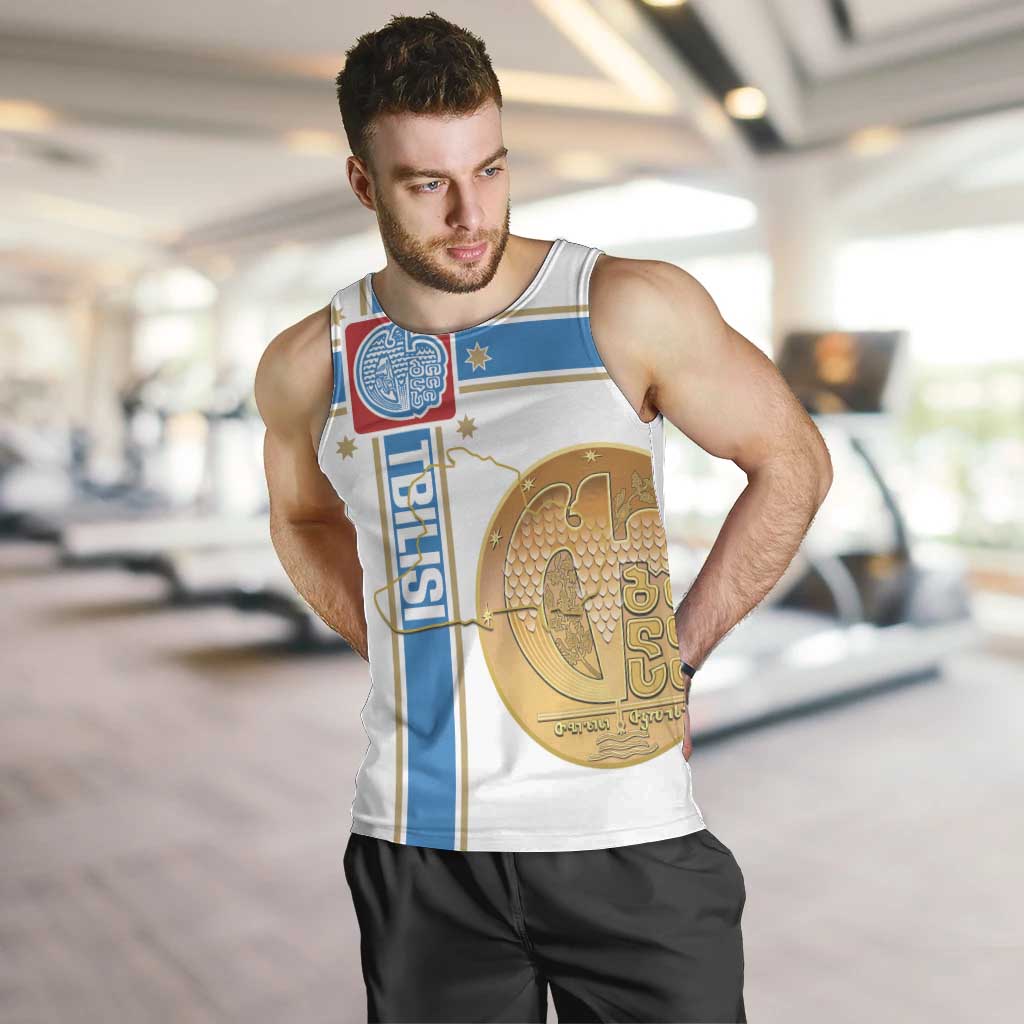 Georgia Tbilisi Capital Men Tank Top The Warm Place Flag Style