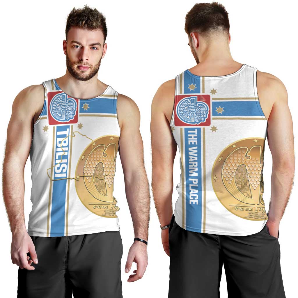 Georgia Tbilisi Capital Men Tank Top The Warm Place Flag Style