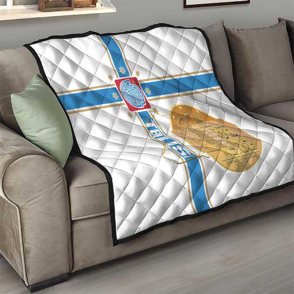 Georgia Tbilisi Capital Quilt The Warm Place Flag Style