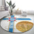 Georgia Tbilisi Capital Round Carpet The Warm Place Flag Style