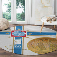 Georgia Tbilisi Capital Round Carpet The Warm Place Flag Style