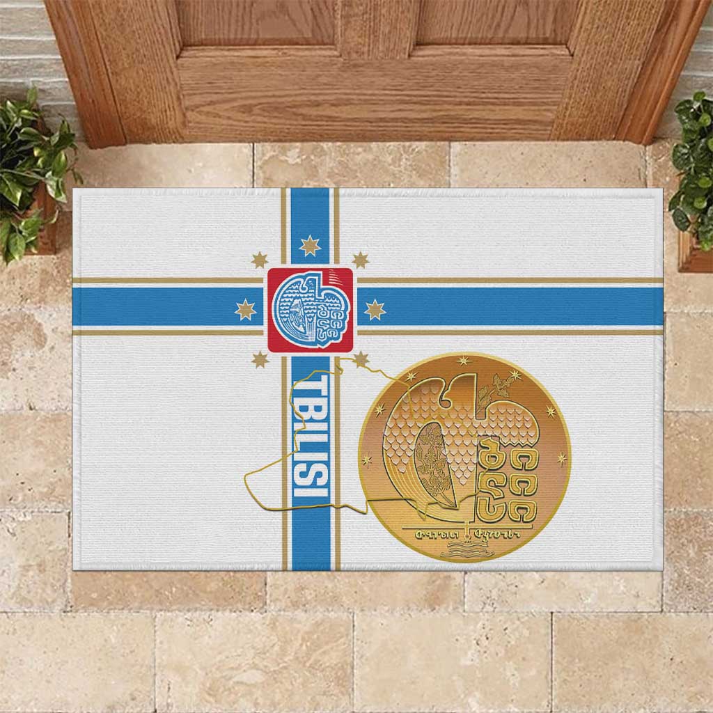 Georgia Tbilisi Capital Rubber Doormat The Warm Place Flag Style