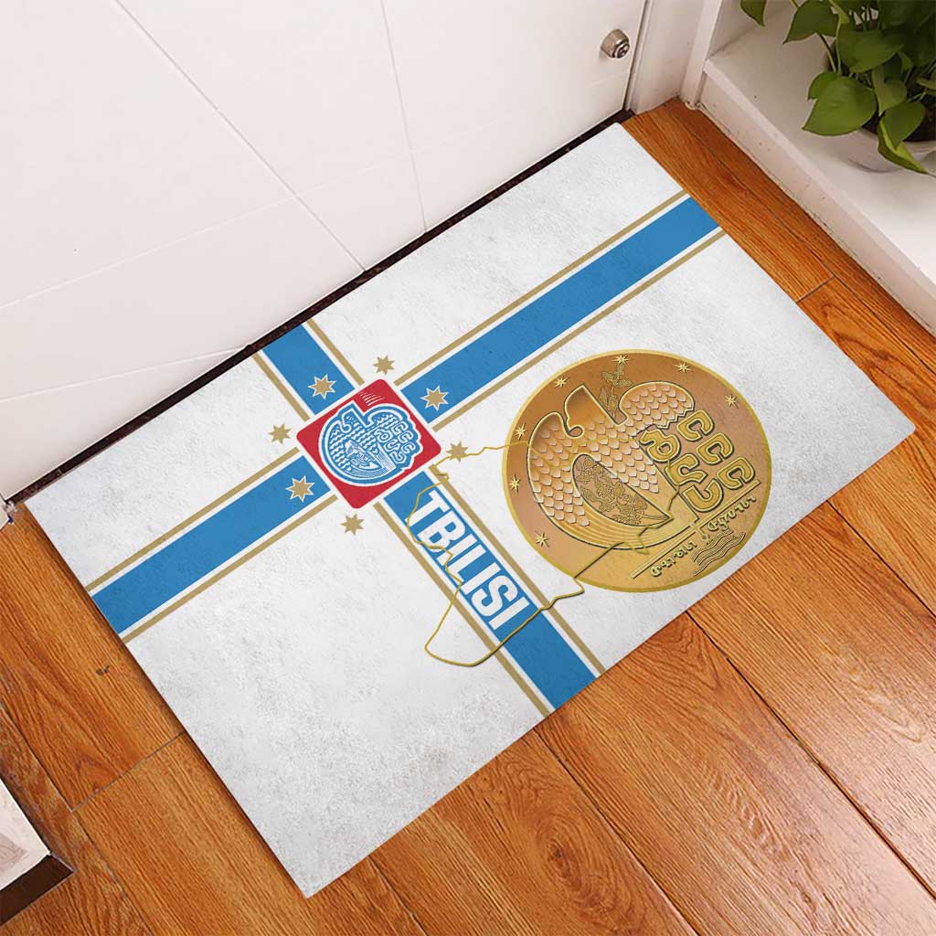 Georgia Tbilisi Capital Rubber Doormat The Warm Place Flag Style
