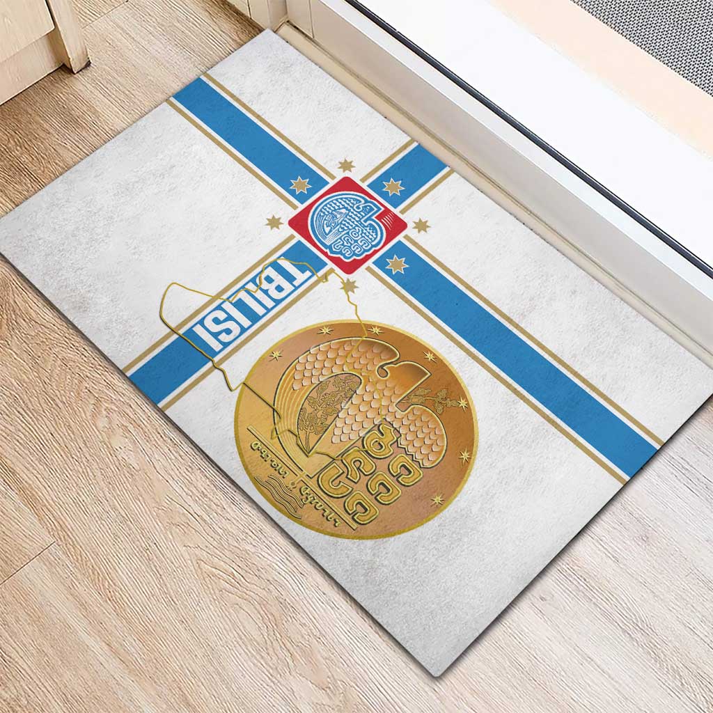 Georgia Tbilisi Capital Rubber Doormat The Warm Place Flag Style