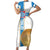 Georgia Tbilisi Capital Short Sleeve Bodycon Dress The Warm Place Flag Style