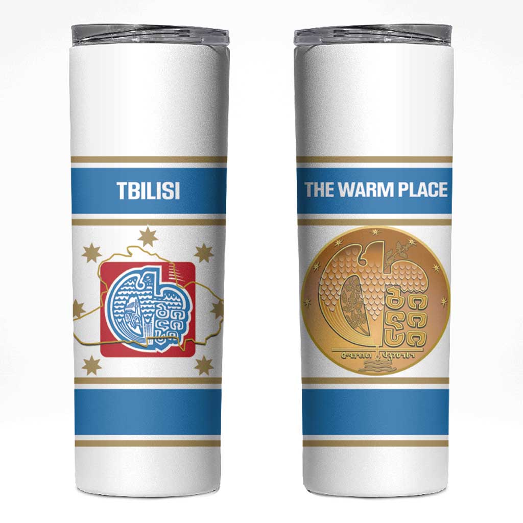 Georgia Tbilisi Capital Skinny Tumbler The Warm Place Flag Style