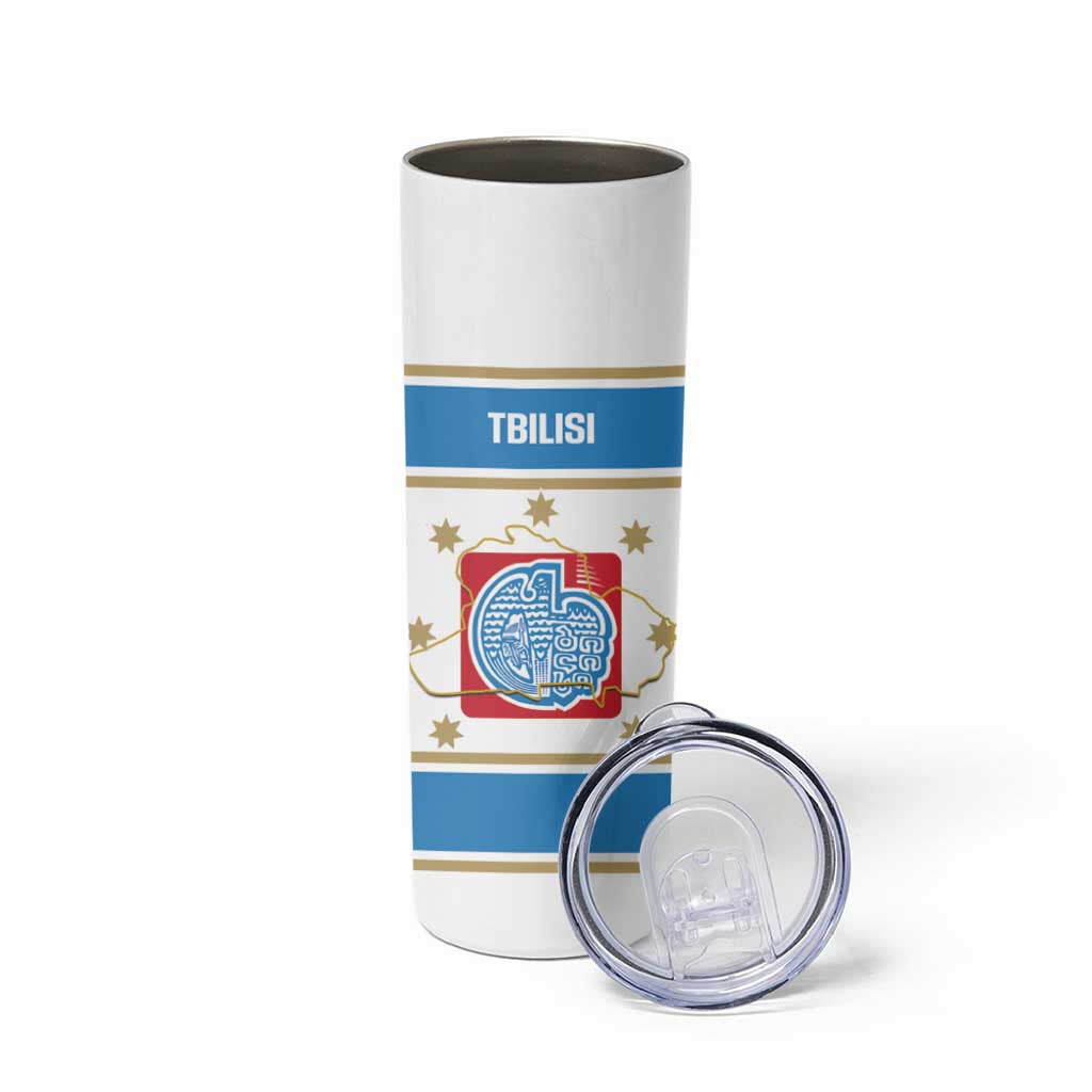Georgia Tbilisi Capital Skinny Tumbler The Warm Place Flag Style