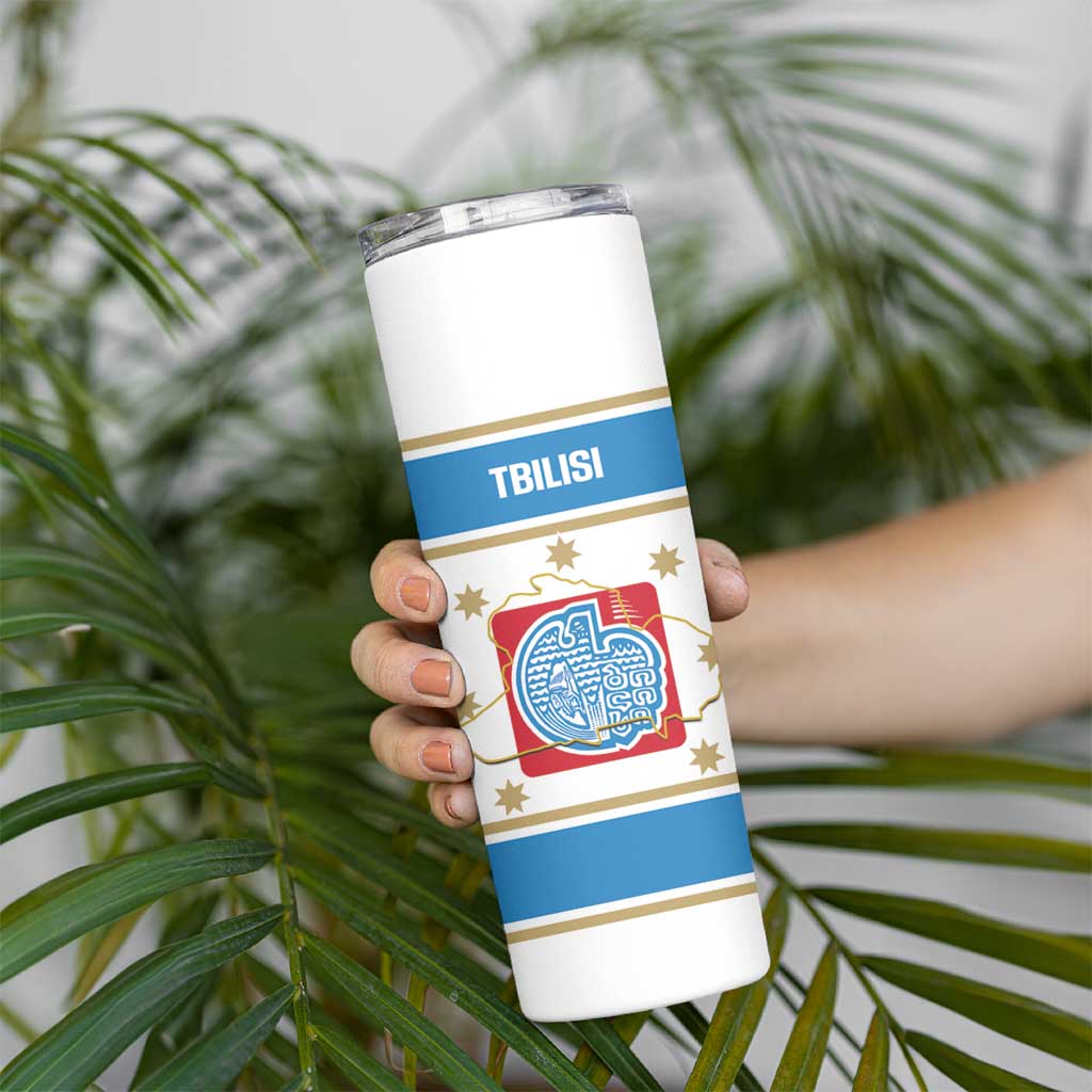 Georgia Tbilisi Capital Skinny Tumbler The Warm Place Flag Style