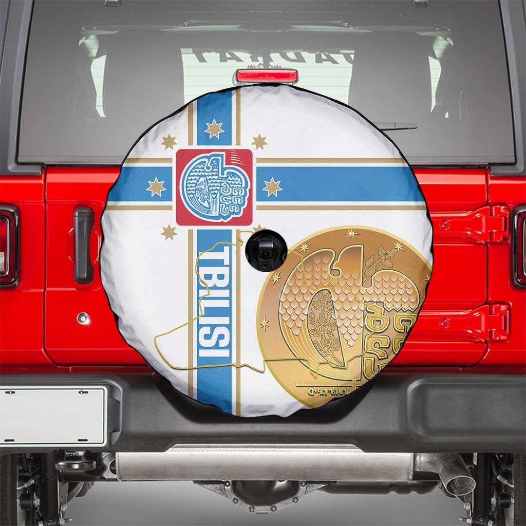 Georgia Tbilisi Capital Spare Tire Cover The Warm Place Flag Style