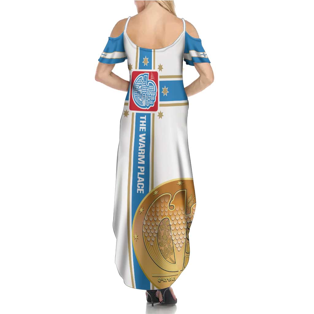 Georgia Tbilisi Capital Summer Maxi Dress The Warm Place Flag Style