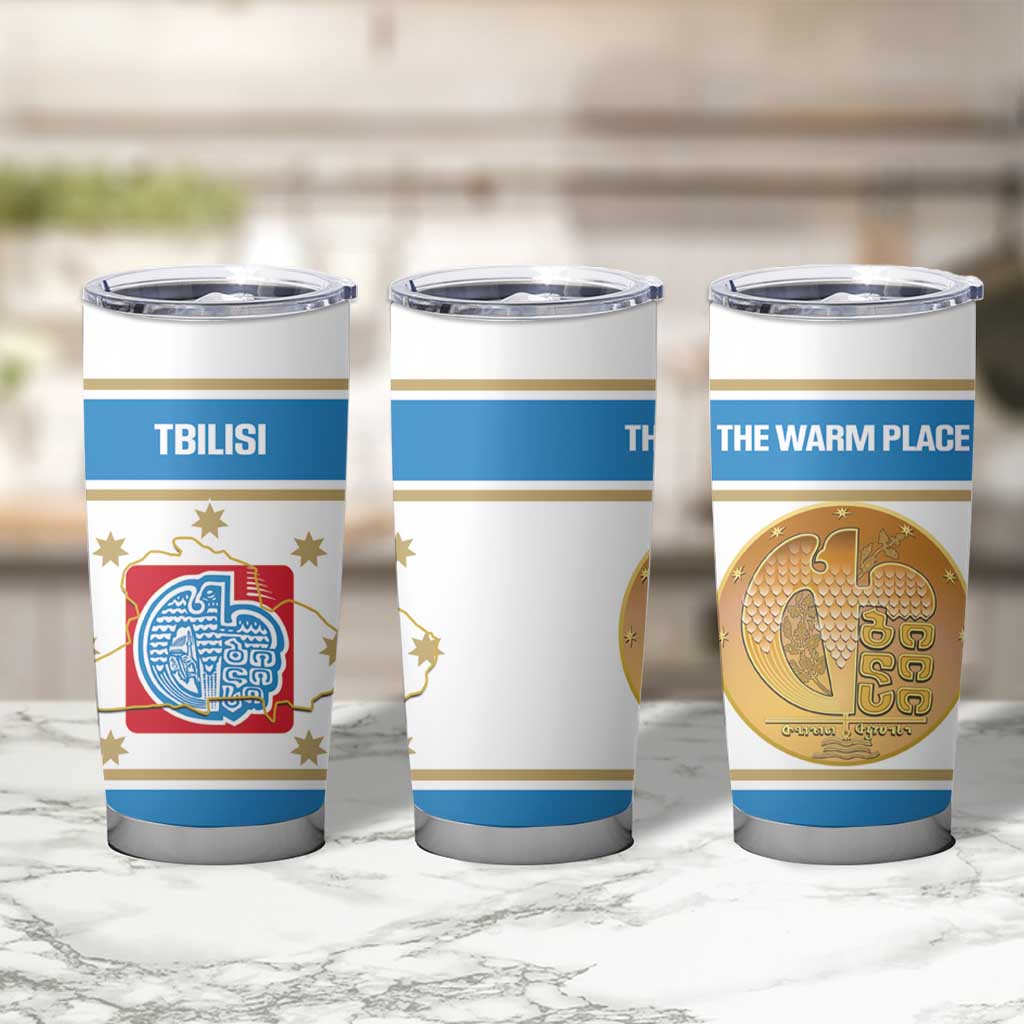 Georgia Tbilisi Capital Tumbler Cup The Warm Place Flag Style
