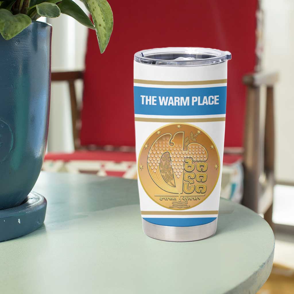 Georgia Tbilisi Capital Tumbler Cup The Warm Place Flag Style