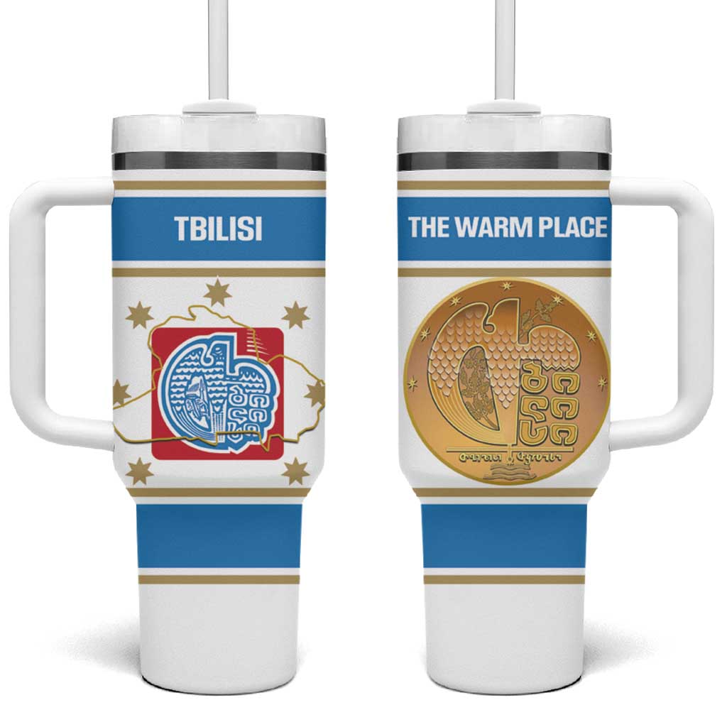 Georgia Tbilisi Capital Tumbler With Handle The Warm Place Flag Style