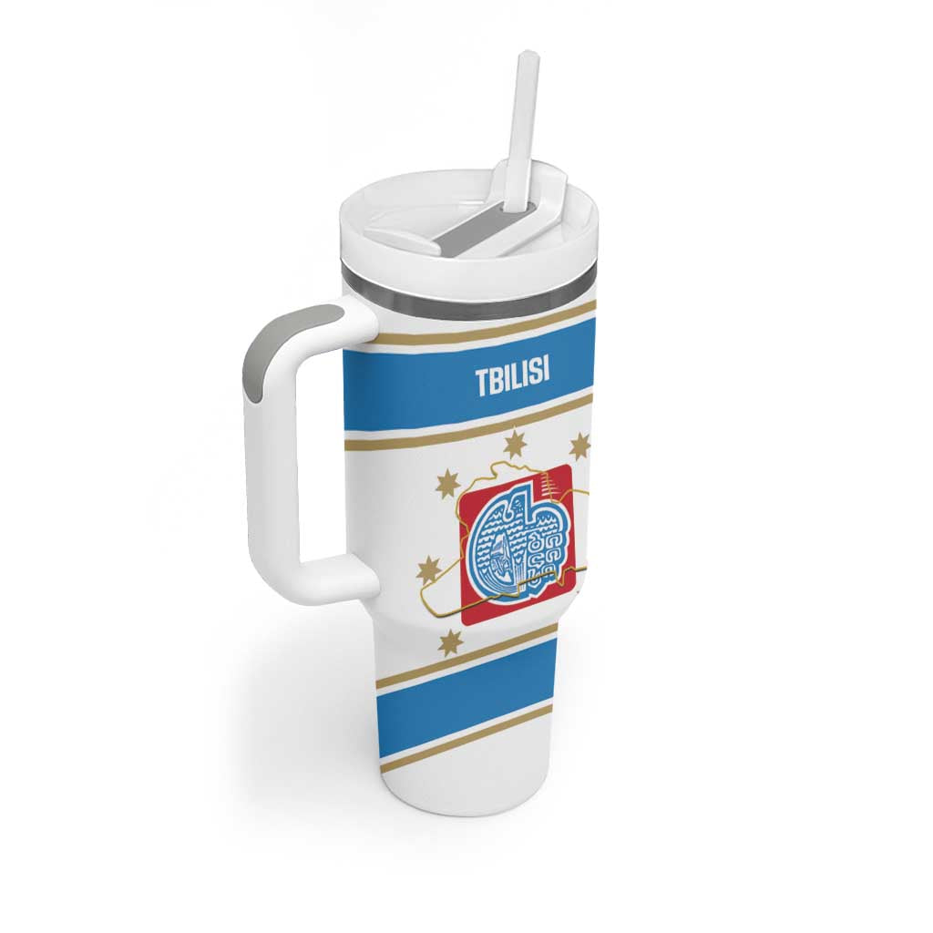 Georgia Tbilisi Capital Tumbler With Handle The Warm Place Flag Style