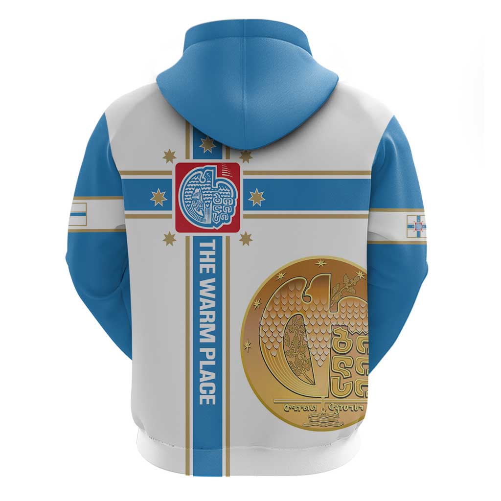 Georgia Tbilisi Capital Zip Hoodie The Warm Place Flag Style