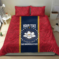 United States Mississippi Bedding Set Magnolia State Flag Style