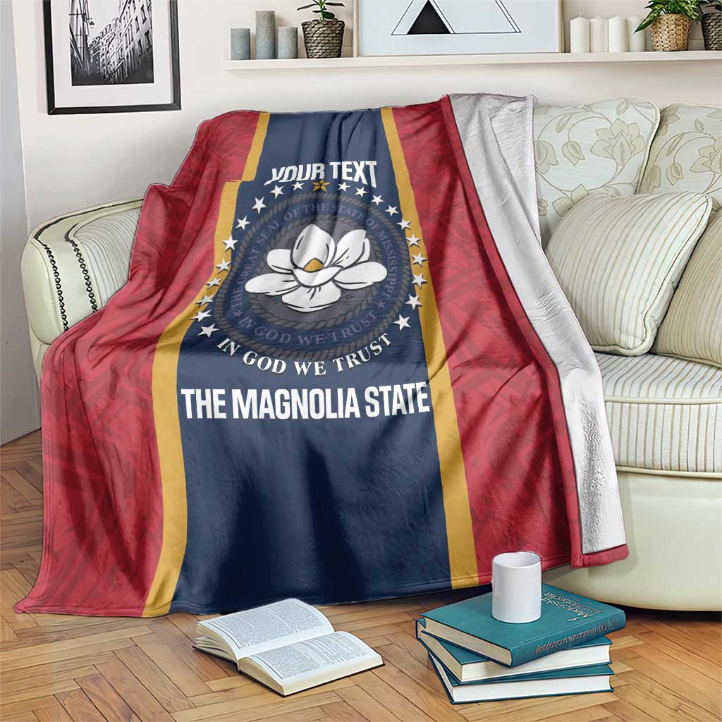 United States Mississippi Blanket Magnolia State Flag Style