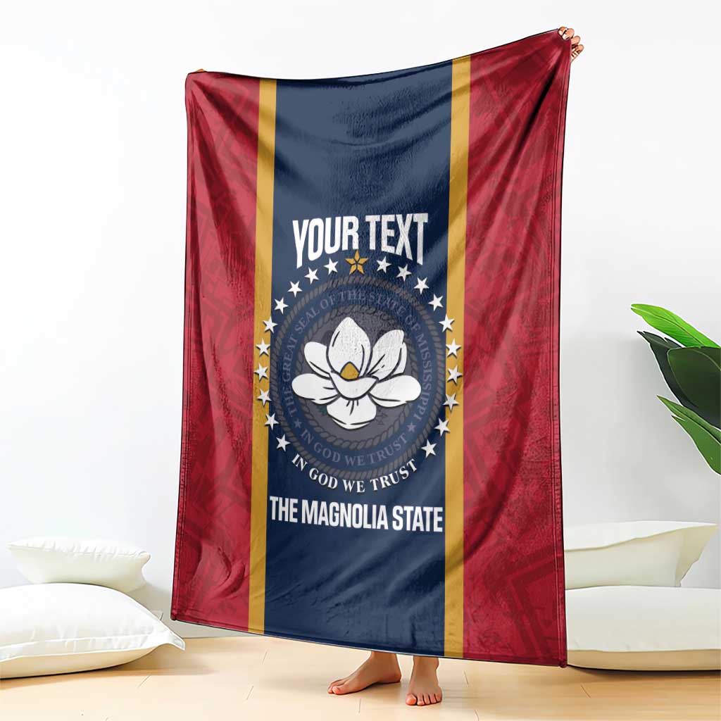 United States Mississippi Blanket Magnolia State Flag Style