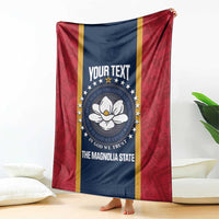United States Mississippi Blanket Magnolia State Flag Style