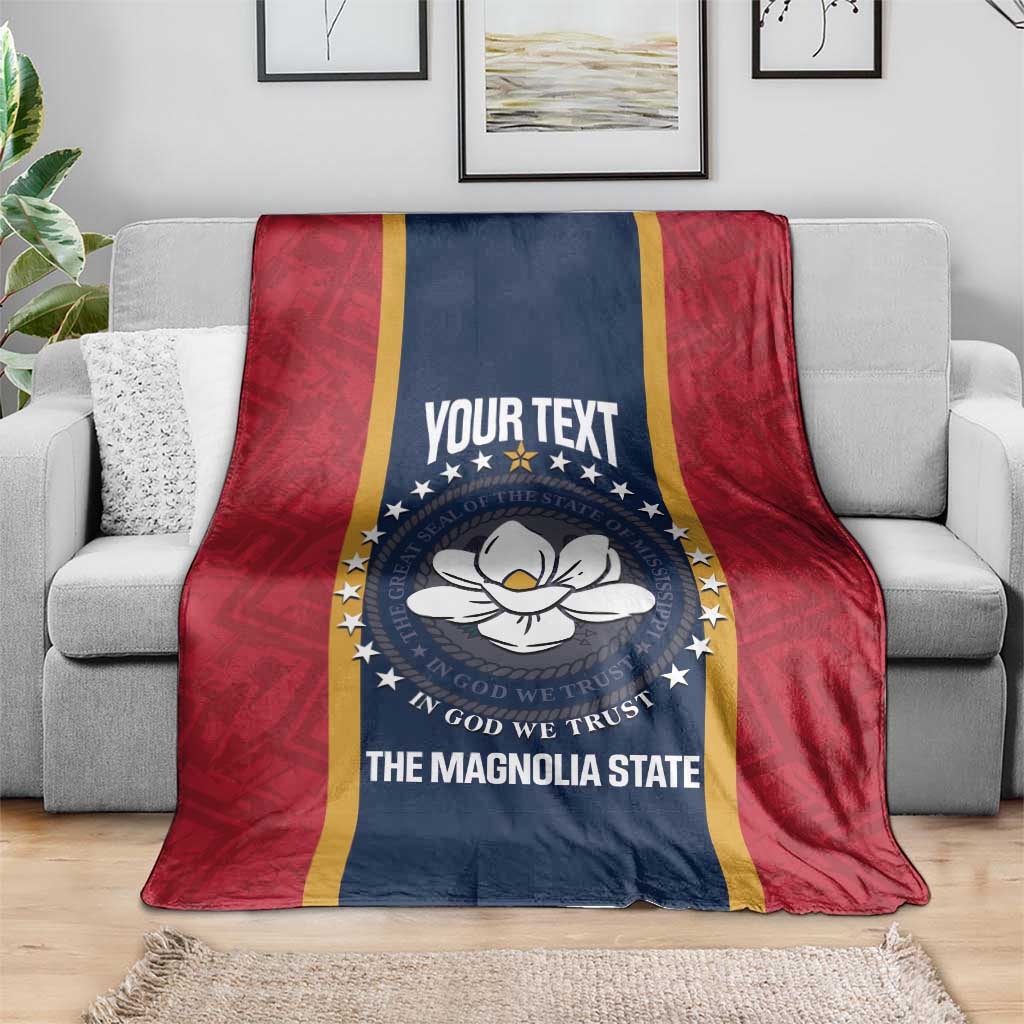 United States Mississippi Blanket Magnolia State Flag Style