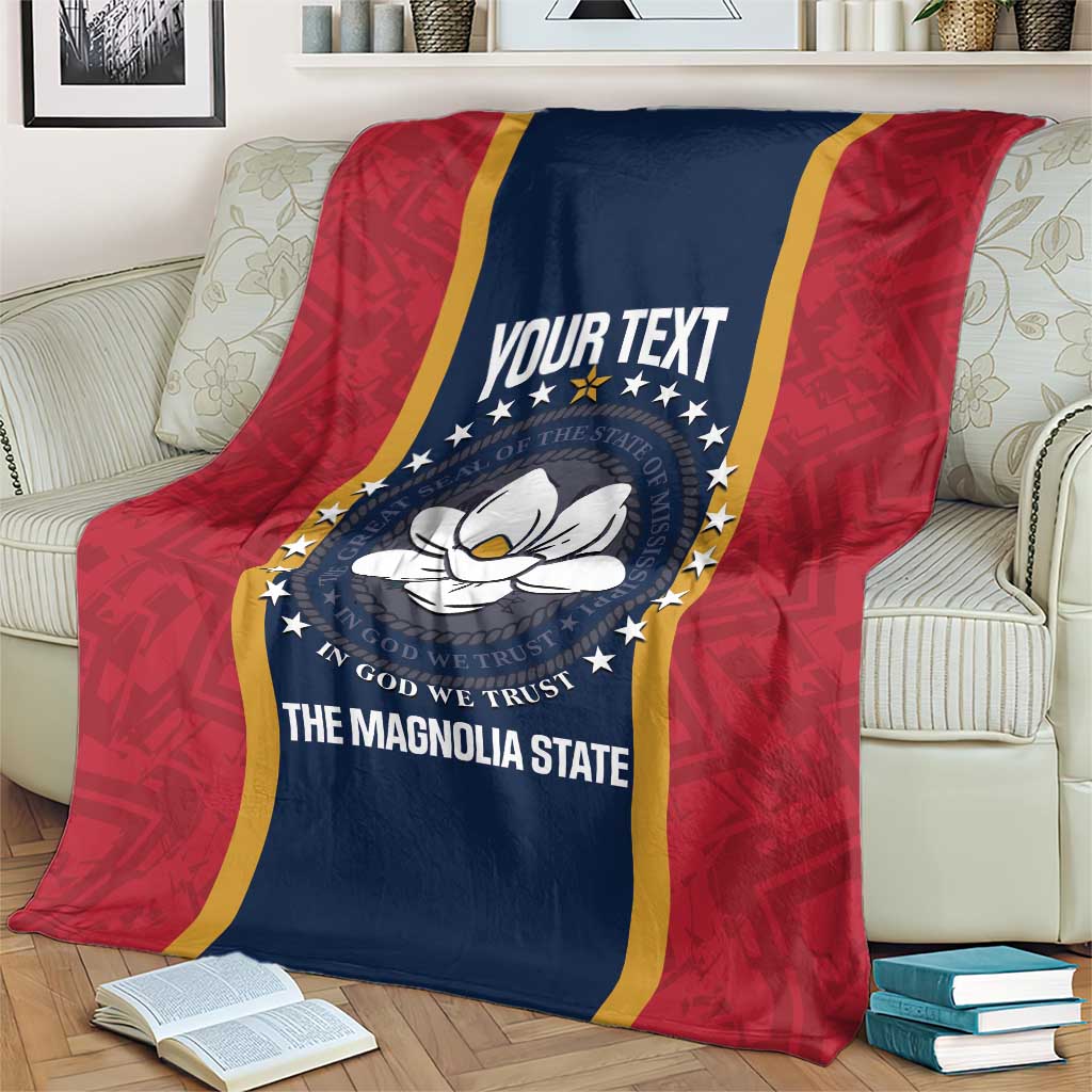 United States Mississippi Blanket Magnolia State Flag Style