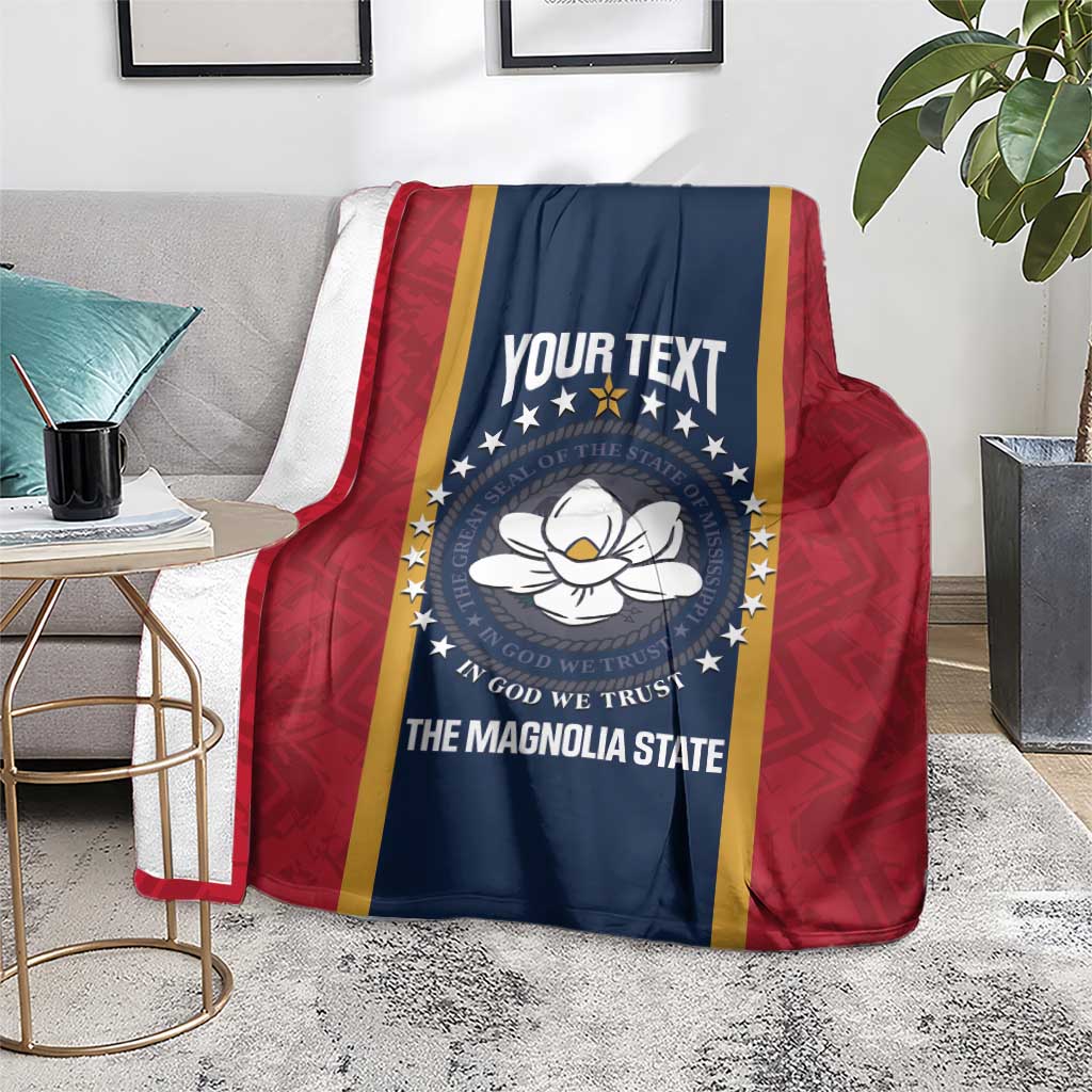 United States Mississippi Blanket Magnolia State Flag Style