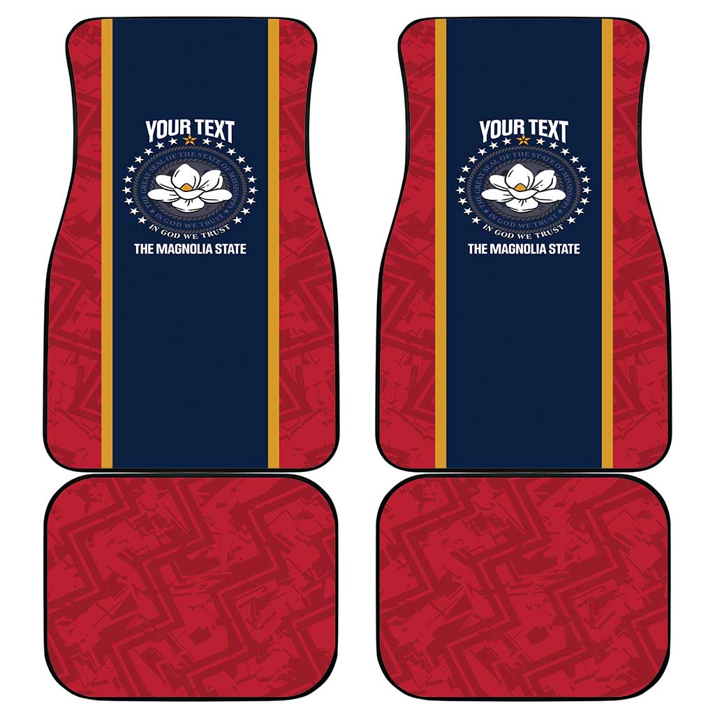 United States Mississippi Car Mats Magnolia State Flag Style