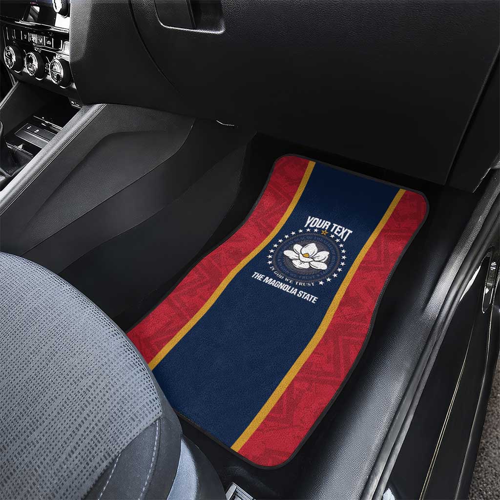 United States Mississippi Car Mats Magnolia State Flag Style